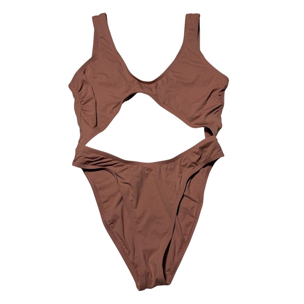 Dippin Daisy Swimwear Brown Tan One-Piece Swimsuit Womens| Size Medium